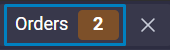 Orders indicator Orders indicator